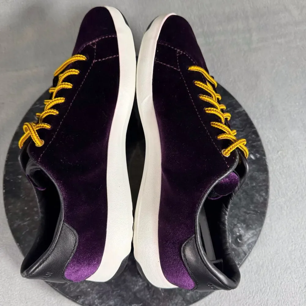 Cole Haan Grandpro Tennis Malbec Velvet Lightweight Sneakers Purple Size 9.5B US